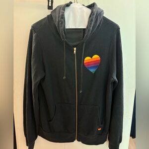 Gray aviator nation, size, large hoodie